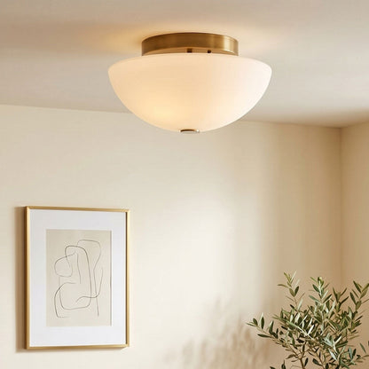 Jeanne White Flush Mount