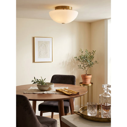 Jeanne White Flush Mount