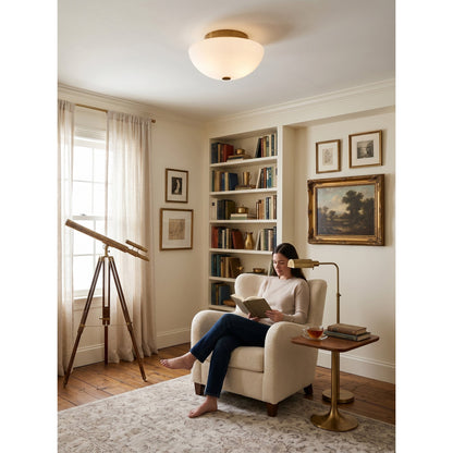 Jeanne White Flush Mount