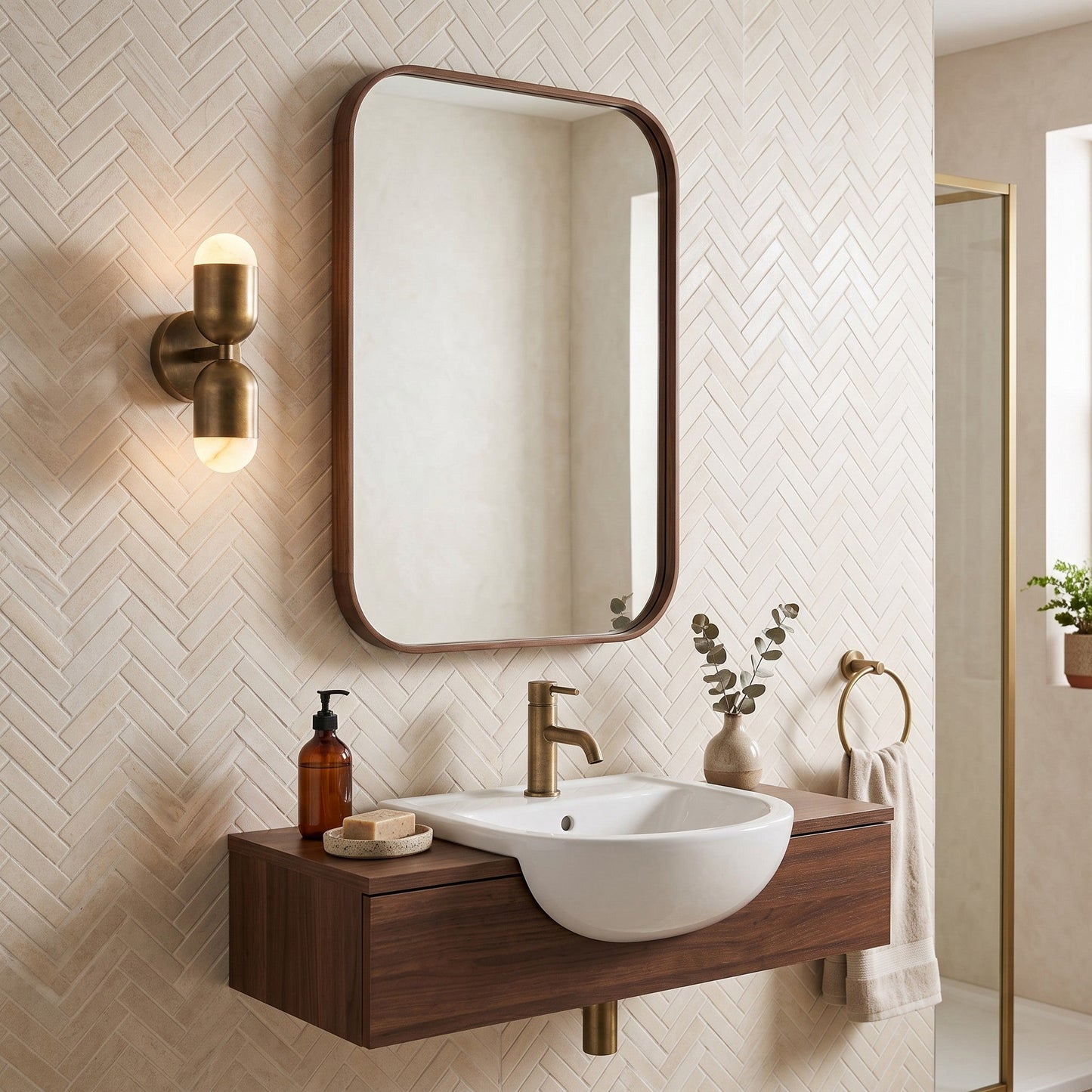 Variscite Alabaster Wall Sconce