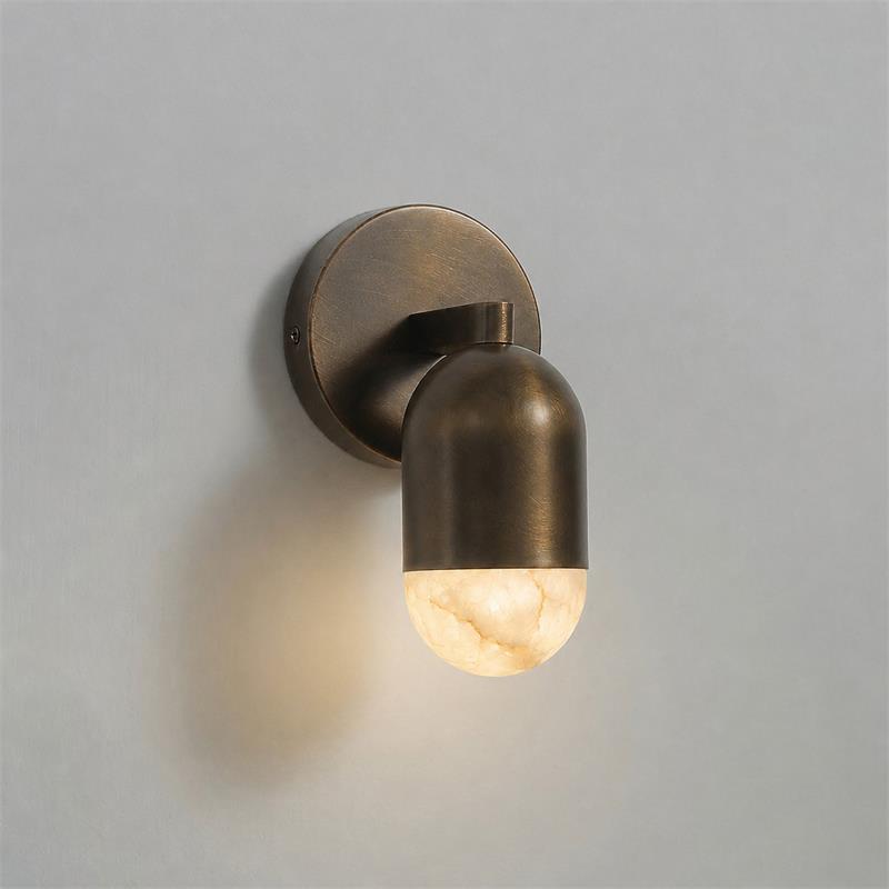 Variscite Alabaster Wall Sconce