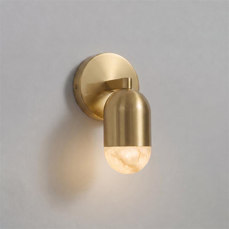Variscite Alabaster Wall Sconce