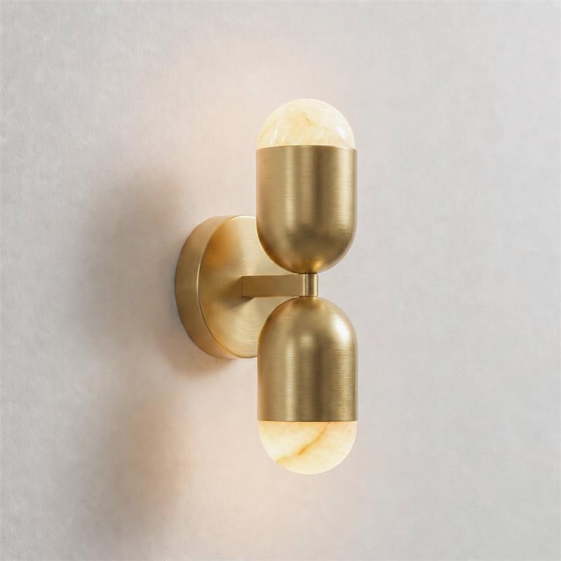 Variscite Alabaster Wall Sconce