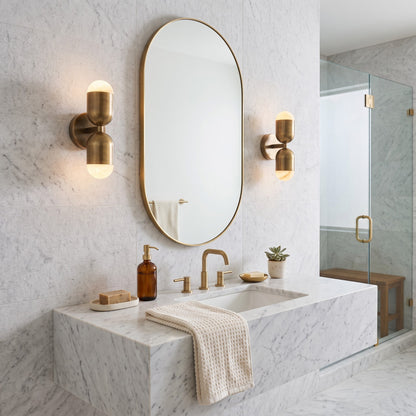 Variscite Alabaster Wall Sconce