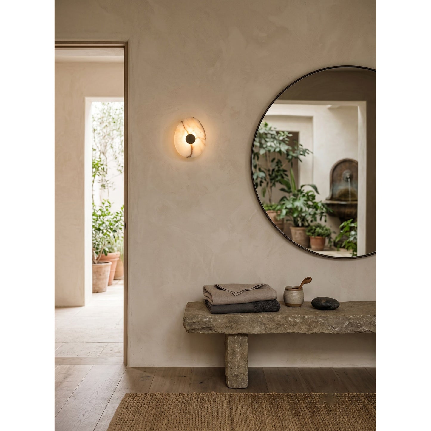 Doron Marble Wall Sconce