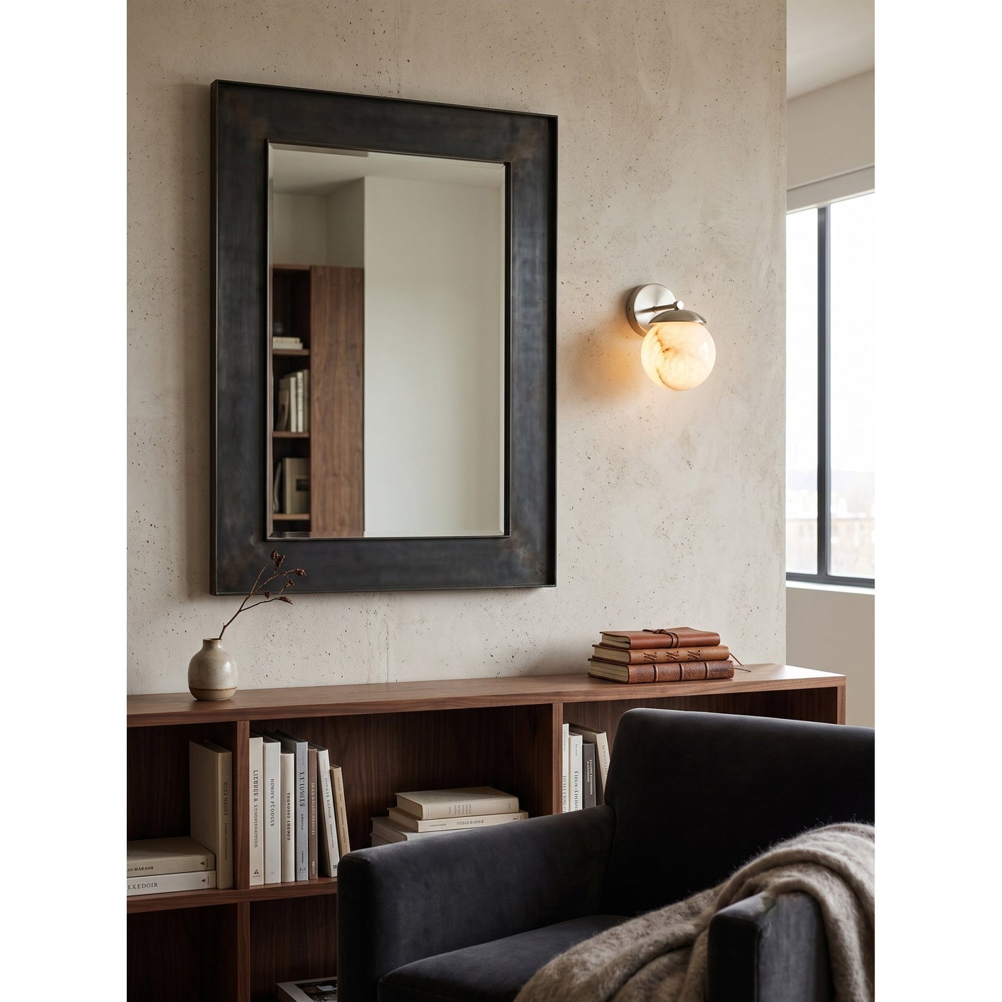 Soline Julep Alabaster Wall Sconce