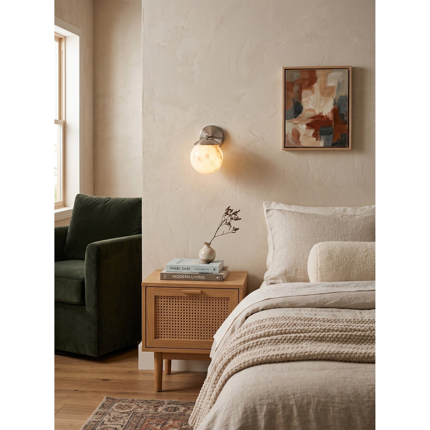 Soline Julep Alabaster Wall Sconce