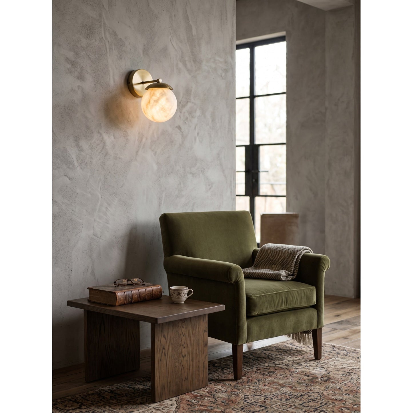 Soline Julep Alabaster Wall Sconce