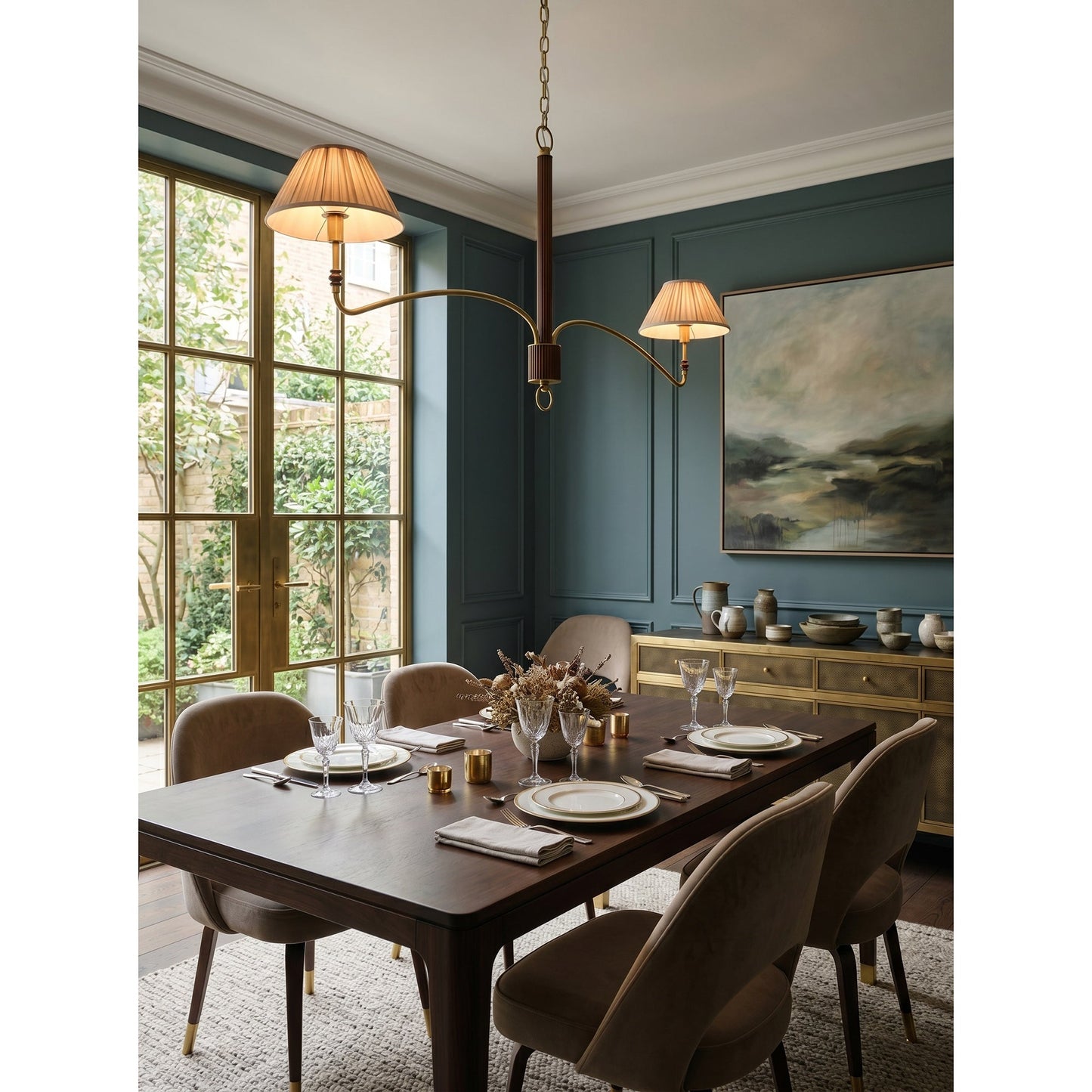 Laurent Pleated Chandelier