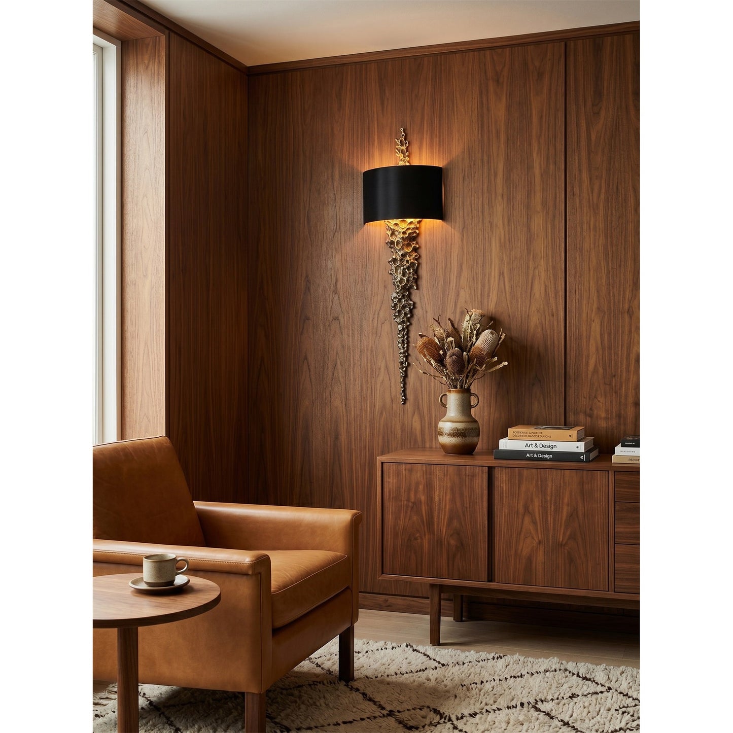 Lava Brass Wall Sconce