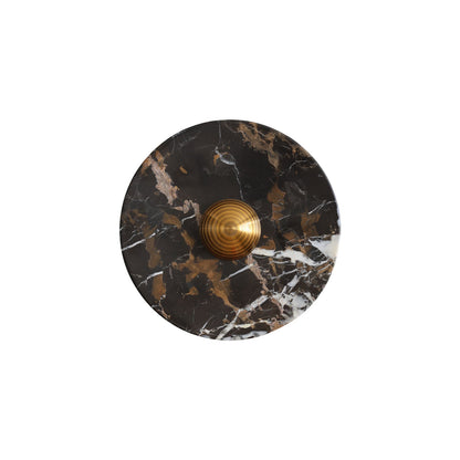 Marisol Black Gold Marble Wall Sconce