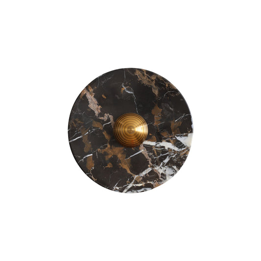 Marisol Black Gold Marble Wall Sconce