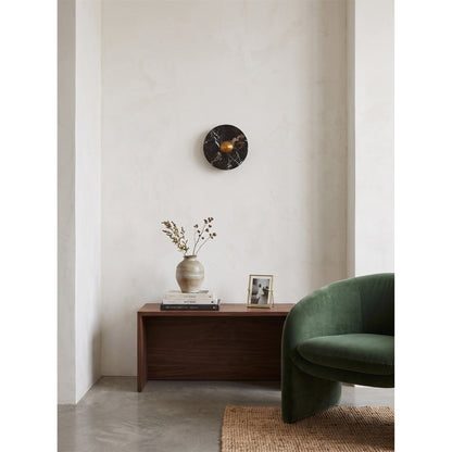 Marisol Black Gold Marble Wall Sconce