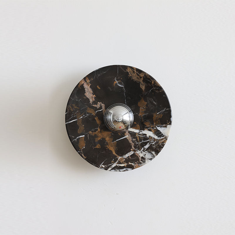 Marisol Black Gold Marble Wall Sconce