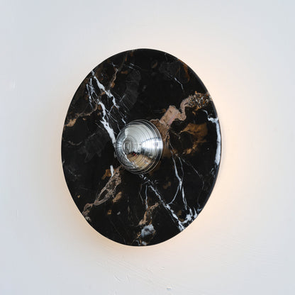 Marisol Black Gold Marble Wall Sconce
