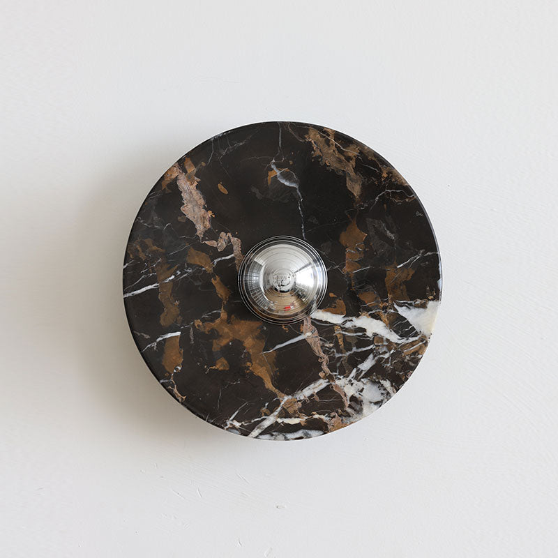 Marisol Black Gold Marble Wall Sconce
