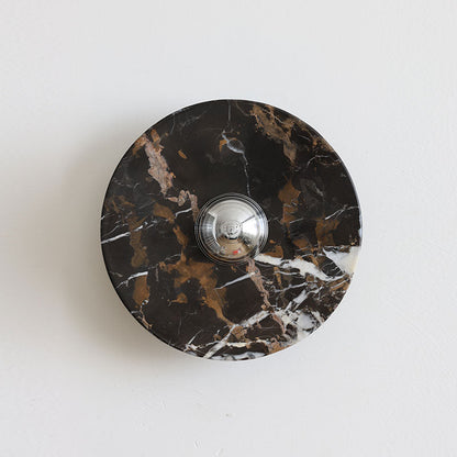 Marisol Black Gold Marble Wall Sconce