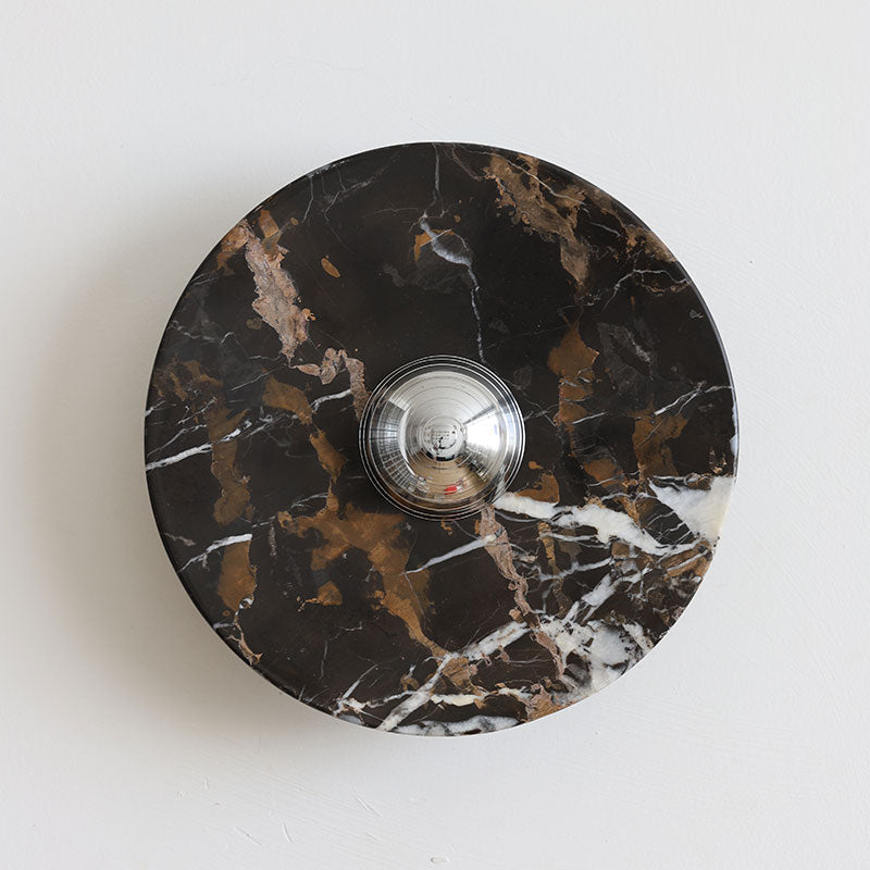 Marisol Black Gold Marble Wall Sconce