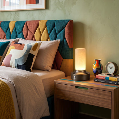 Solai Alabaster Table Lamp (Built-in Battery)