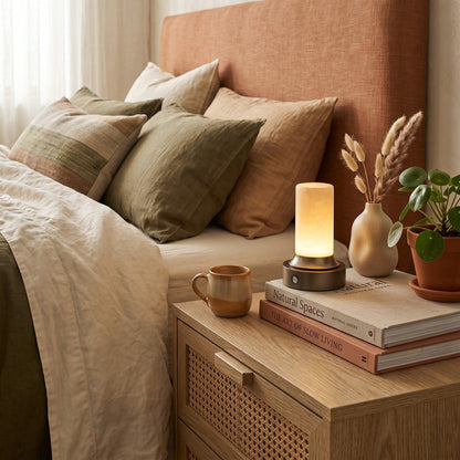 Solai Alabaster Table Lamp (Built-in Battery)