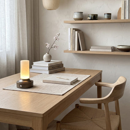 Solai Alabaster Table Lamp (Built-in Battery)