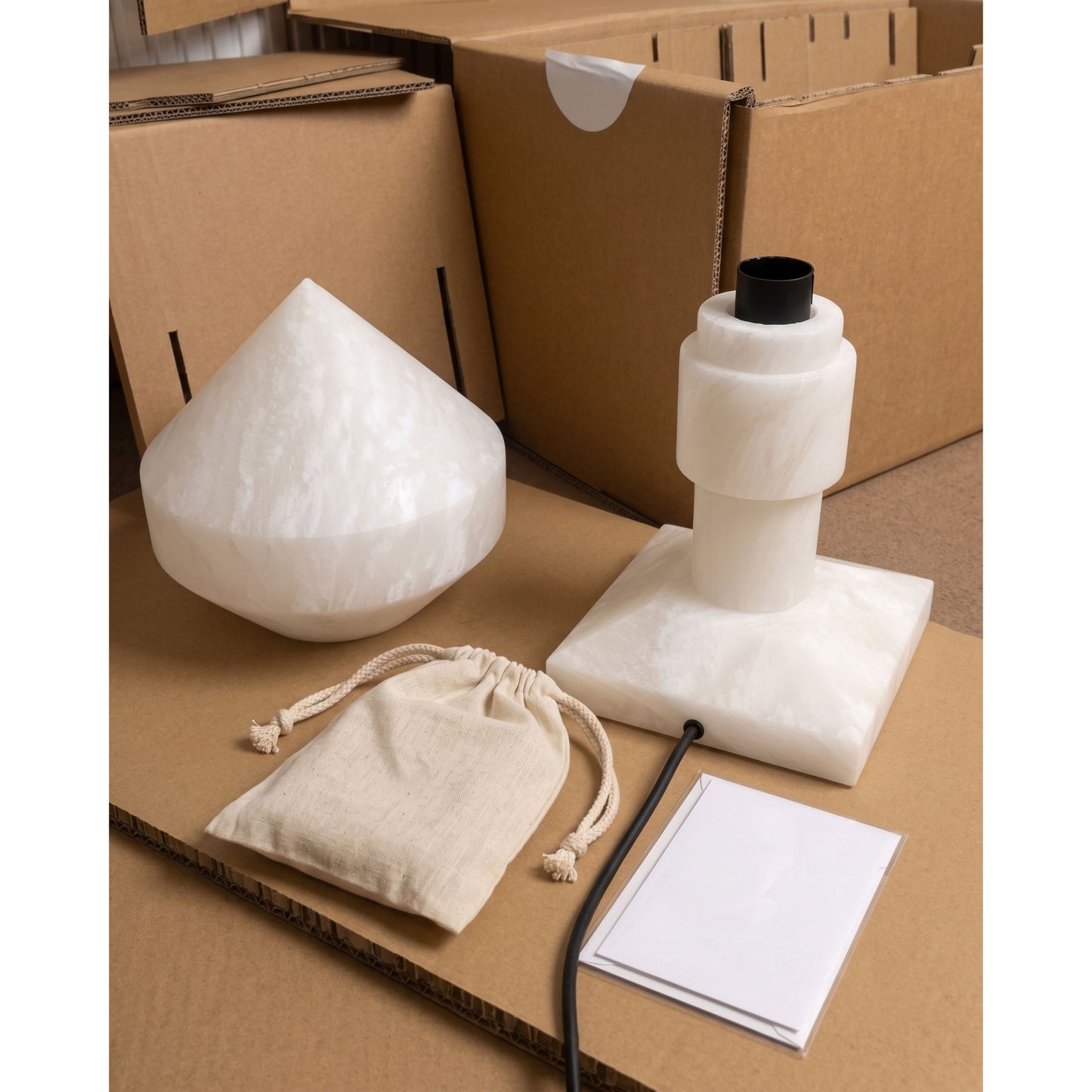 Fairholm Alabaster Table Lamp