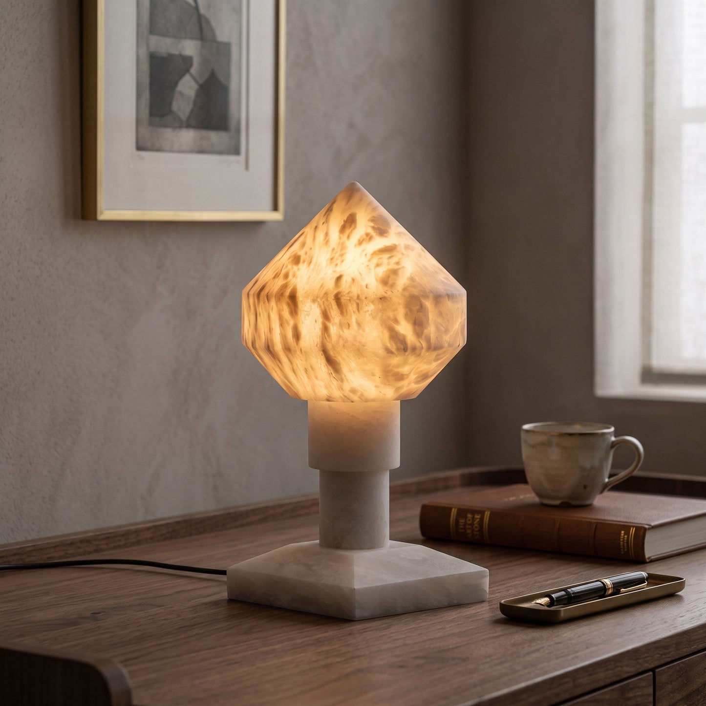 Fairholm Alabaster Table Lamp