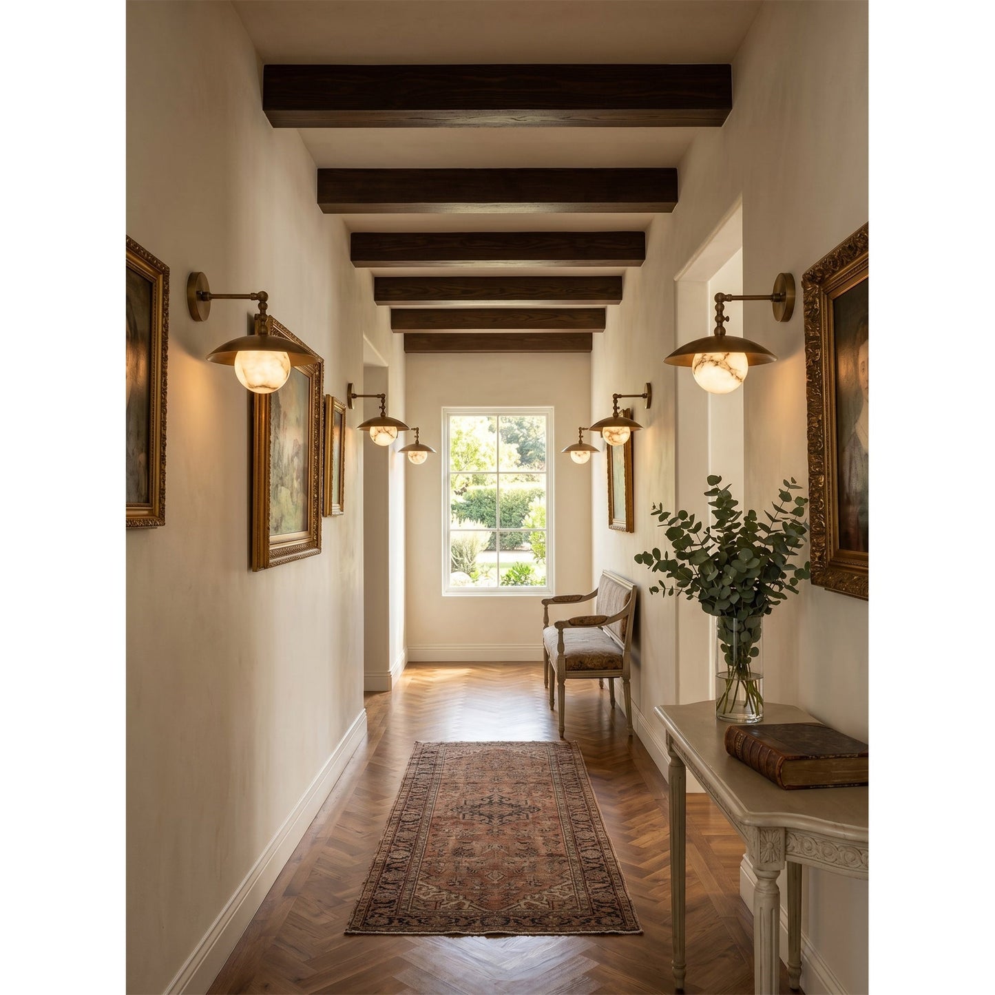 Marie Petite Alabaster Wall Sconce