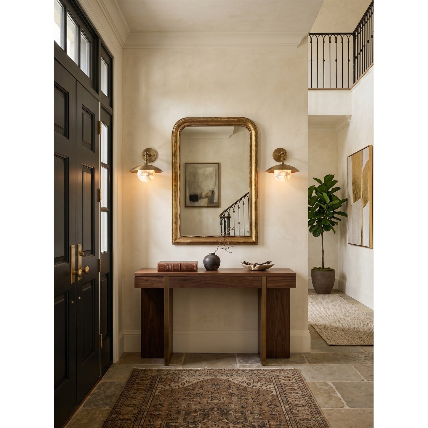 Marie Petite Alabaster Wall Sconce
