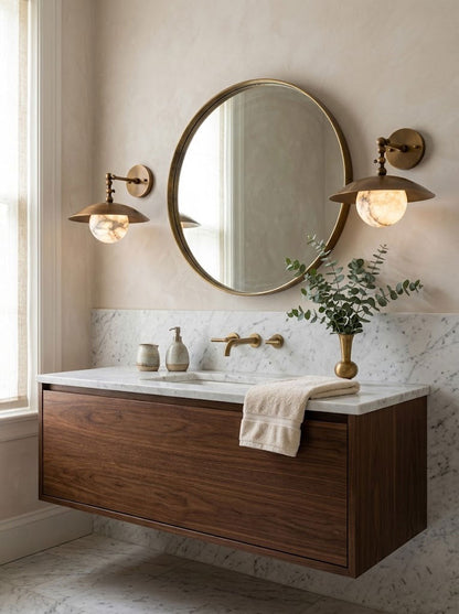 Marie Petite Alabaster Wall Sconce