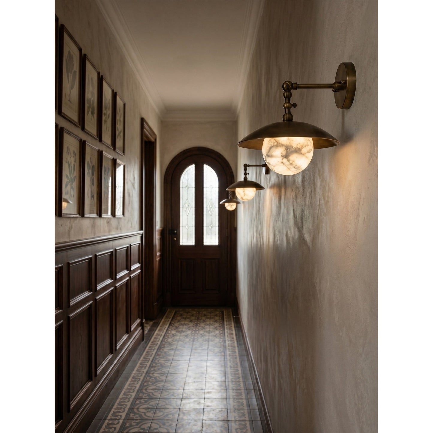Marie Petite Alabaster Wall Sconce