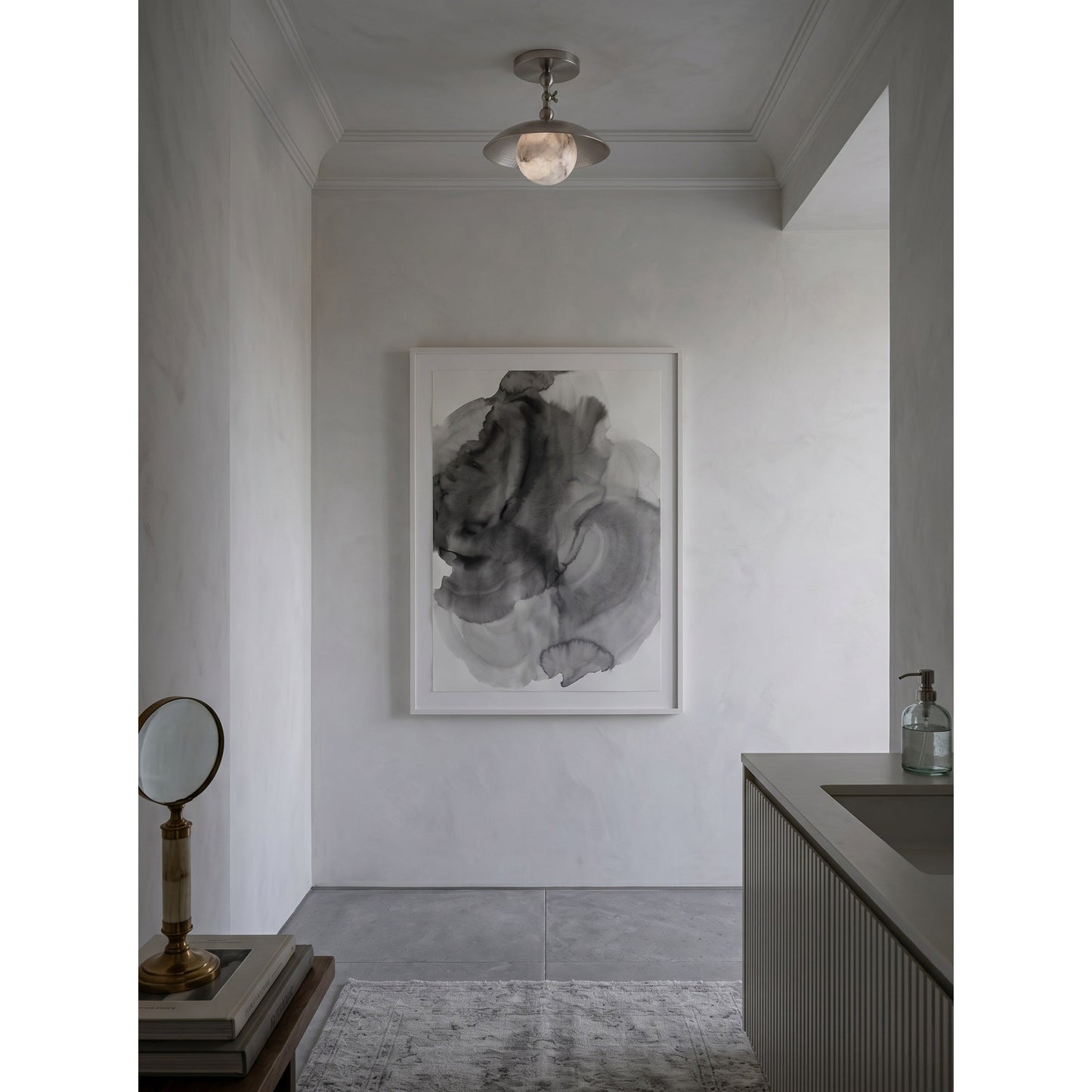 Marie Petite Hammer Pattern Flush Mount