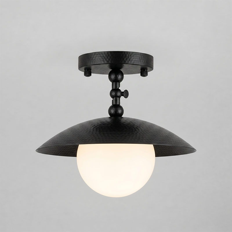 Marie Petite Hammer Pattern Flush Mount