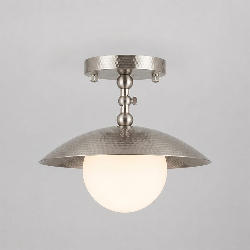 Marie Petite Hammer Pattern Flush Mount