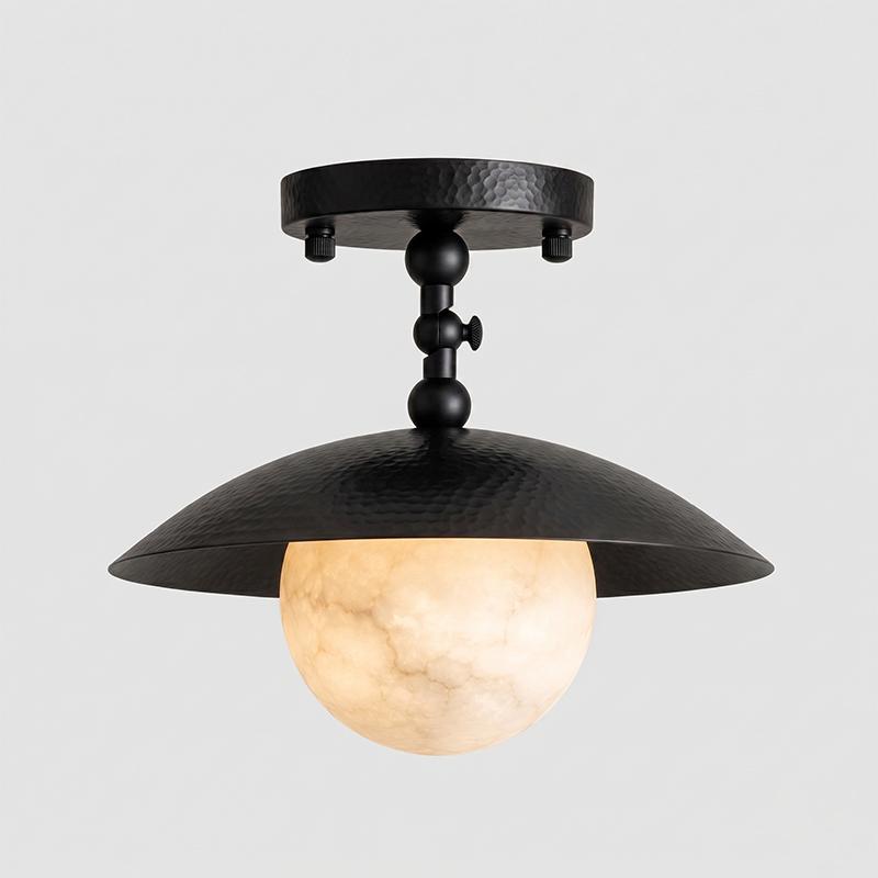 Marie Petite Hammer Pattern Flush Mount