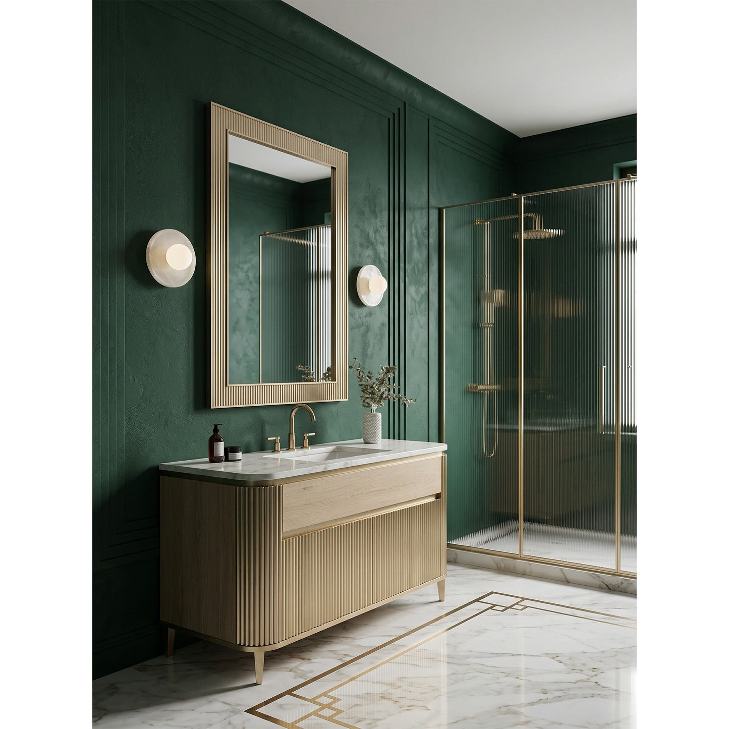 Islune Marble Onyx Wall Sconce