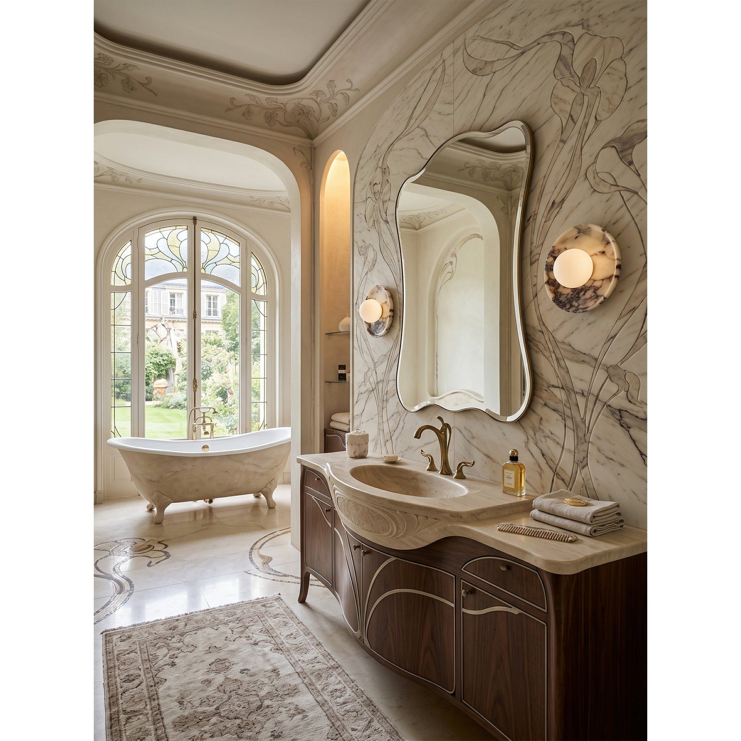 Islune Marble Onyx Wall Sconce