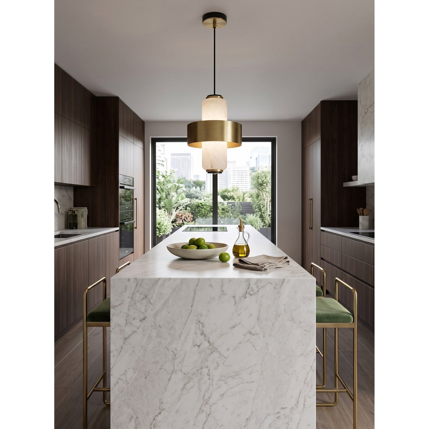 Jovine Alabaster Pendant Lamp