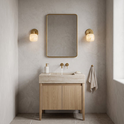 Halance Alabaster Wall Sconce