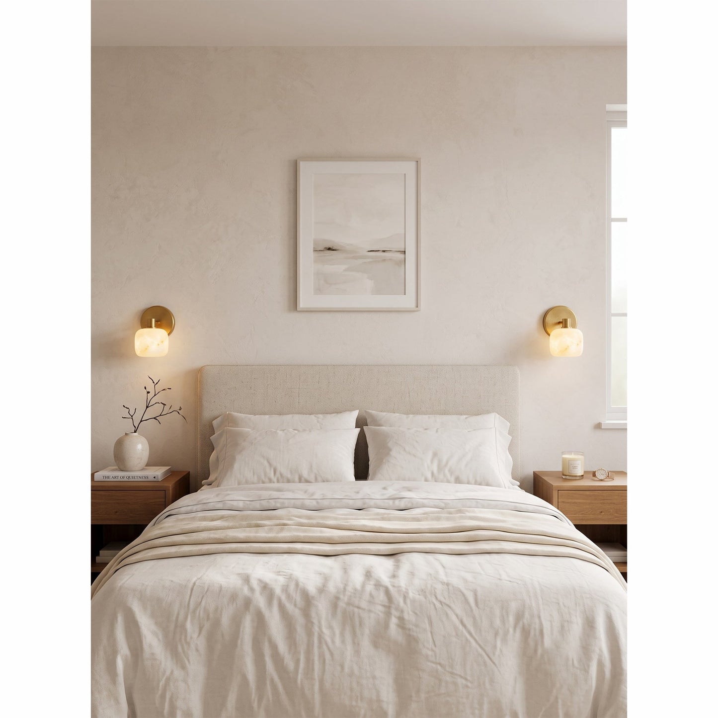Halance Alabaster Wall Sconce