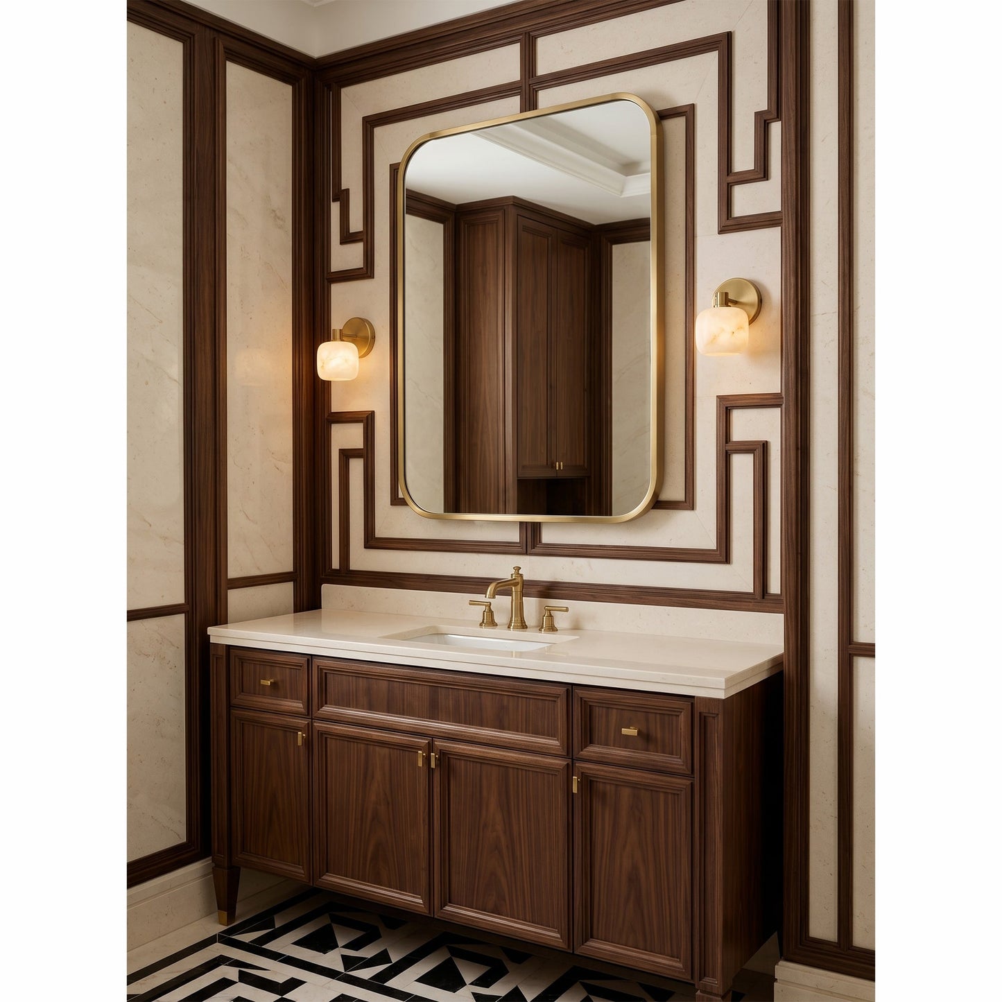 Halance Alabaster Wall Sconce