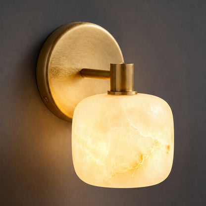 Halance Alabaster Wall Sconce