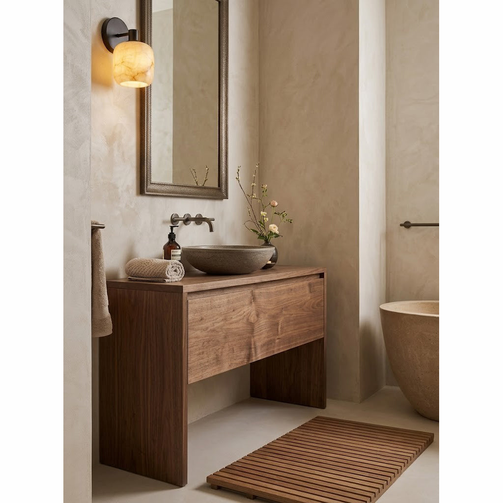 Halance Alabaster Wall Sconce