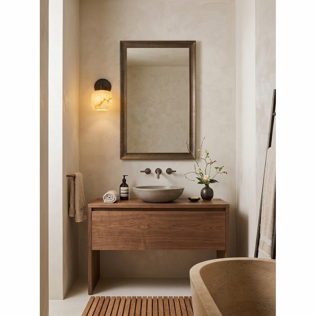 Halance Alabaster Wall Sconce