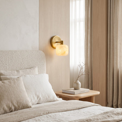 Halance Alabaster Wall Sconce