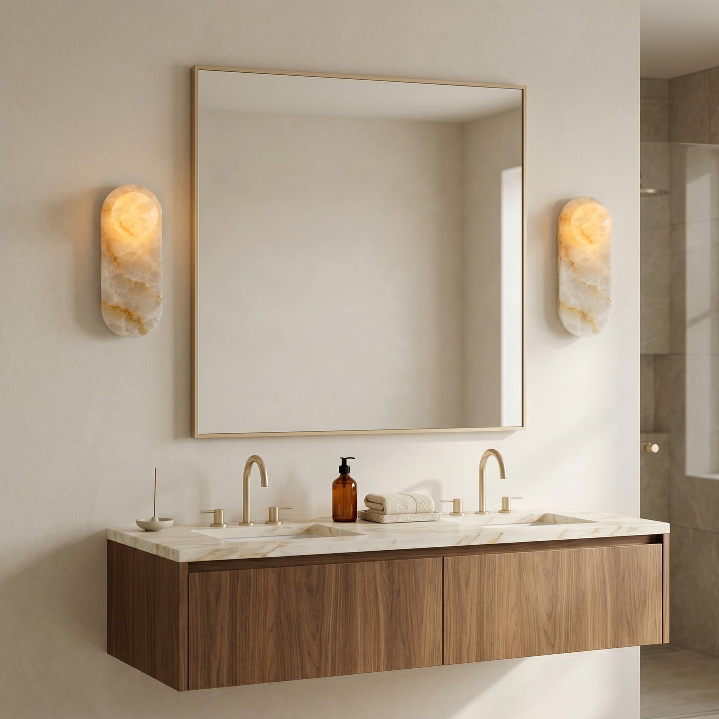 Modulo Alabaster Wall Sconce