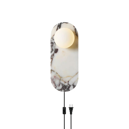 Bela Marble Plug-in Wall Sconce