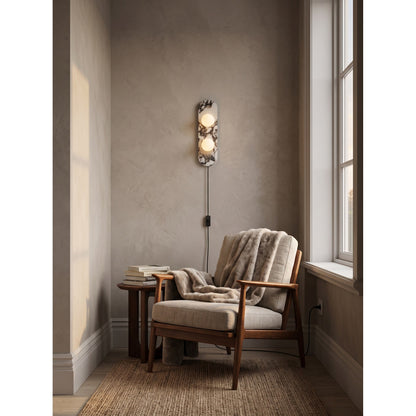 Bela Marble Plug-in Wall Sconce