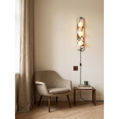Bela Marble Plug-in Wall Sconce