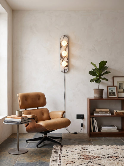 Bela Marble Plug-in Wall Sconce